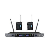 ZZIP TXZZ422 Channel 38 Twin UHF Wireless mic system complete with 2 bodypack transmitters 606 - 630 mhz